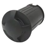 ΦΩΤΙΣΤΙΚΟ ΔΑΠΕΔΟΥ ΕΞΩΤΕΡΙΚΟ 4F LED 3W IP65 85-265V Φ62mm ΜΑΥΡΟ PRO EUROLAMP – 145-52554