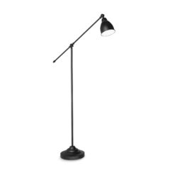 IDEAL LUX Φωτιστικό Δαπέδου NEWTON 1xE27 Μαύρου Χρώματος – 003528