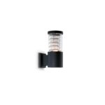 IDEAL LUX Απλίκα Τοίχου TRONCO 1xE27 IP44 Μαύρου Χρώματος  – 004716