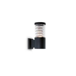 IDEAL LUX Απλίκα Τοίχου TRONCO 1xE27 IP44 Μαύρου Χρώματος  – 004716
