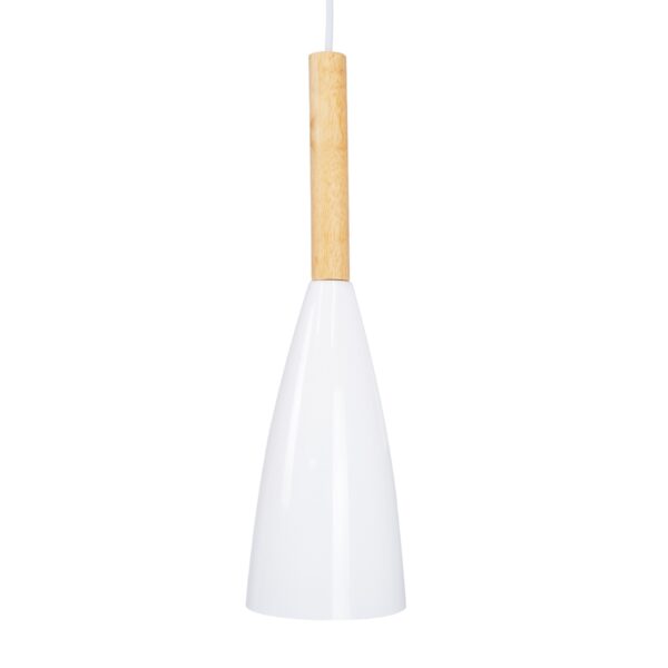 GloboStar® DILLON 00627 Μοντέρνο Κρεμαστό Φωτιστικό Οροφής Τρίφωτο 3 x E27 Λευκό Μεταλλικό Καμπάνα Φ26 x Υ130cm