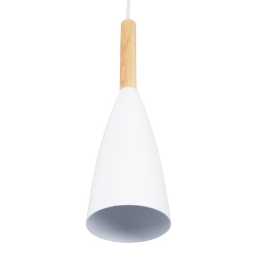 GloboStar® DILLON 00629 Μοντέρνο Κρεμαστό Φωτιστικό Οροφής Πολύφωτο 6 x E27 Λευκό Μεταλλικό Καμπάνα Φ52 x Υ130cm