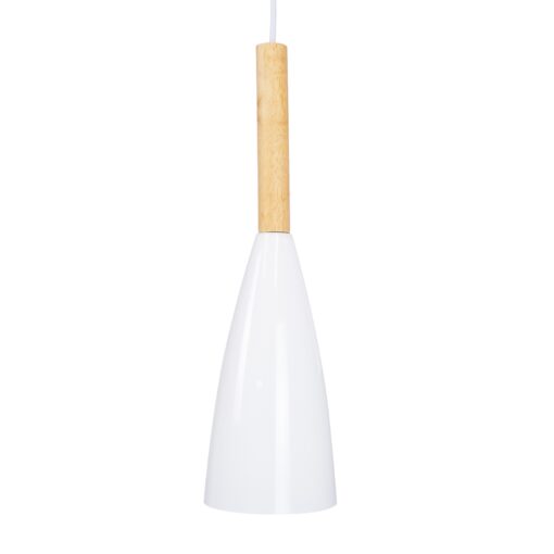 GloboStar® DILLON 00631 Μοντέρνο Κρεμαστό Φωτιστικό Οροφής Τρίφωτο Λευκό Μεταλλικό Πλέγμα Μ54 x Π14 x Υ130cm