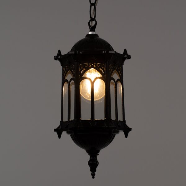 GloboStar® DARCY 00655 Vintage Κρεμαστό Φωτιστικό Οροφής Μονόφωτο 1 x E27 Μαύρο Μεταλλικό Πλέγμα Φ15.5 x Y32.5cm