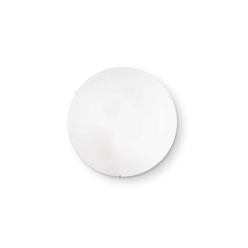 IDEAL LUX Φωτιστικό Οροφής SIMPLY 2xE27 Γυάλινη Λευκού Χρώματος – 007977
