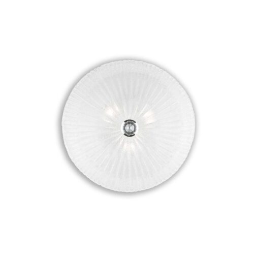 IDEAL LUX Φωτιστικό Οροφής SHELL 3xE27 Διάφανο – 008608