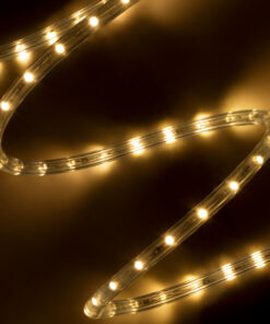 GloboStar® 70602 Φωτοσωλήνας LED DIODE 1m 3.9W/m 36LED/m 156lm/m 360° DC 230V Αδιάβροχος IP68 Θερμό Λευκό 3000K Dimmable