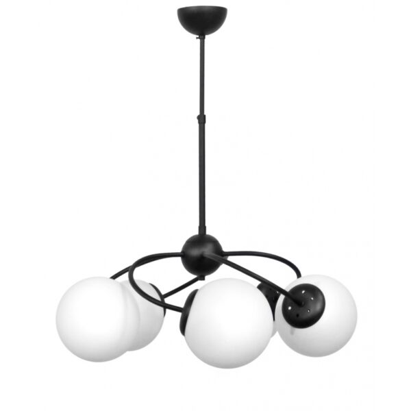 TOP/5L BLACK-WHITE  ΜΟΝΤΕΡΝΟ ΠΟΛΥΦΩΤΟ ΜΕ ΜΠΑΛΕΣ Heronia – 01-0310