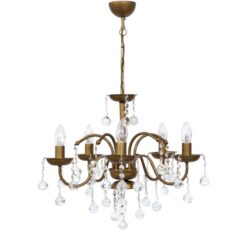 BISTRO/5L GOLD MAT ΠΟΛΥΦΩΤΟ Ε/14 ΚΕΡΙ ΜΕ ΚΡΥΣΤΑΛΛΑ Heronia – 01-0314