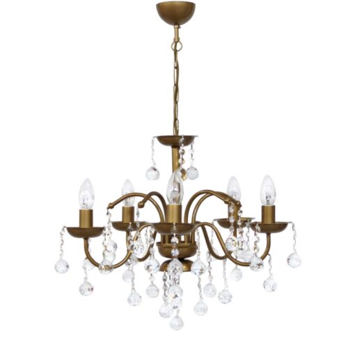 BISTRO/5L GOLD MAT ΠΟΛΥΦΩΤΟ Ε/14 ΚΕΡΙ ΜΕ ΚΡΥΣΤΑΛΛΑ Heronia – 01-0314