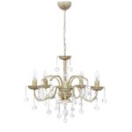BISTRO/5L WHITE-BRONZE ΠΟΛΥΦΩΤΟ Ε/14 ΚΕΡΙ ΜΕ ΚΡΥΣΤΑΛΛΑ Heronia – 01-0318