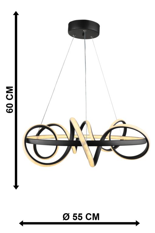 SPACE-50 LED BLACK 120W 3000K/4000K/6500K ΦΩΤΙΣΤΙΚΟ LED Heronia – 01-0345