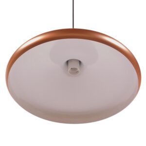 GloboStar® FERCLA 01223 Μοντέρνο Κρεμαστό Φωτιστικό Οροφής Μονόφωτο Χάλκινο Μεταλλικό Καμπάνα Φ39 x Y23cm