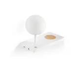 Faro Barcelona NIKO  Δεξί Φωτιστικό Τοίχου LED σε Λευκό Χρώμα 7W 3000K  – 01009A