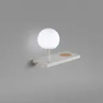 Faro Barcelona NIKO  Δεξί Φωτιστικό Τοίχου LED σε Λευκό Χρώμα 7W 3000K  – 01009A