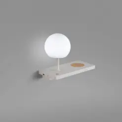 Faro Barcelona NIKO  Δεξί Φωτιστικό Τοίχου LED σε Λευκό Χρώμα 7W 3000K  – 01009A