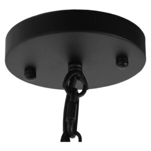 GloboStar® DELIR 01035 Μοντέρνο Industrial Φωτιστικό Οροφής Πολύφωτο Μαύρο Μεταλλικό Φ24 x Y23cm