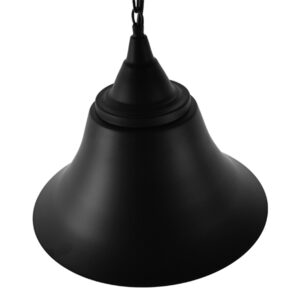 GloboStar® CLOCHER 01041 Vintage Industrial Κρεμαστό Φωτιστικό Οροφής Μονόφωτο 1 x E27 Μαύρο Μεταλλικό Καμπάνα Φ29 x Y34cm