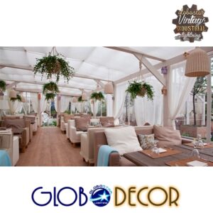 GloboStar® BAHAMAS 01202 Vintage Κρεμαστό Φωτιστικό Οροφής Μονόφωτο 1 x E27 Μπεζ Ξύλινο Ψάθινο Bamboo Φ30 x Υ47cm