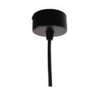 GloboStar® CANNON BLACK 01275 Μοντέρνο Κρεμαστό Φωτιστικό Οροφής Spot Μονόφωτο 1 x GU10 Μαύρο Μεταλλικό Φ6 x 20cm