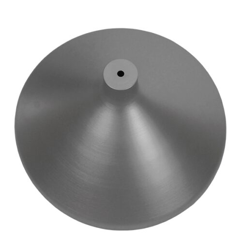 GloboStar® FELICITA 01276 Μοντέρνο Κρεμαστό Φωτιστικό Οροφής Μονόφωτο Ασημί Μεταλλικό Καμπάνα Φ39 x Y22cm