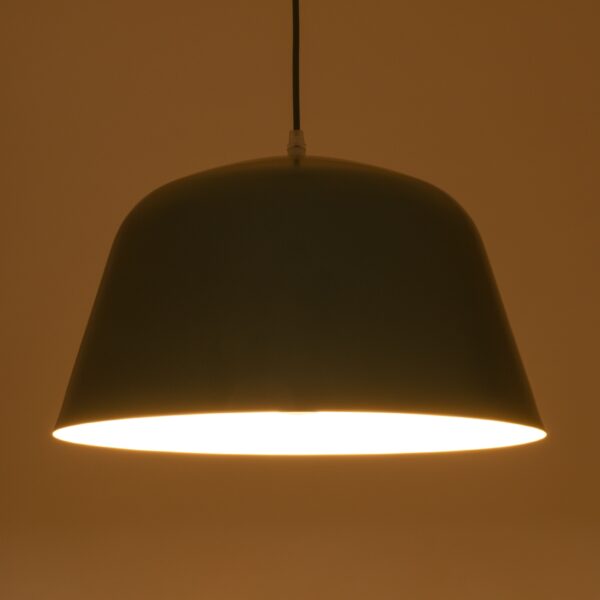 GloboStar® SOUTHVALE 01284 Μοντέρνο Κρεμαστό Φωτιστικό Οροφής Μονόφωτο Ροζ Μεταλλικό Καμπάνα Φ40 x Y24cm