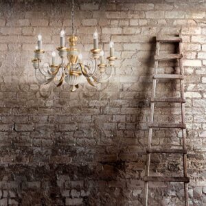 IDEAL LUX Κρεμαστό Φωτιστικό  FIRENZE 8xE14 Λευκού Χρώματος – 012872