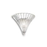 IDEAL LUX Απλίκα Τοίχου SANTA 1xE14 Διάφανου Χρώματος – 013060