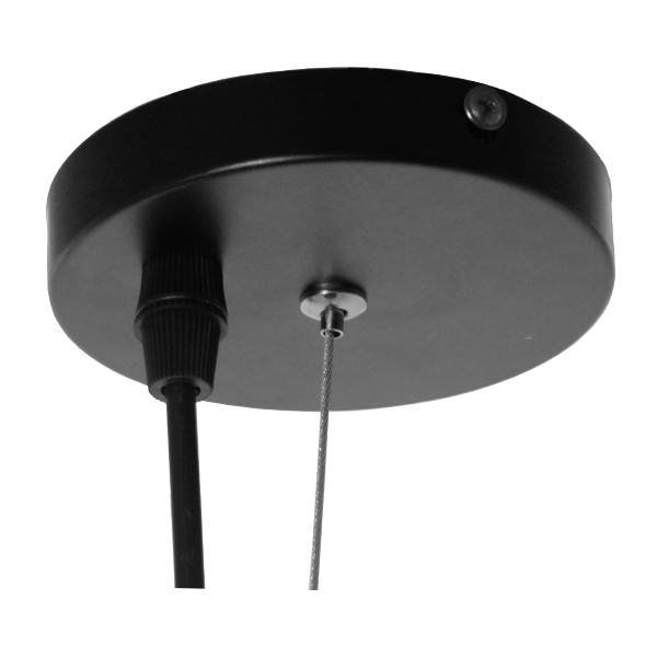 GloboStar® DIADEMA 01342 Μοντέρνο Κρεμαστό Φωτιστικό Οροφής Μονόφωτο Μαύρο – Χρυσό Μεταλλικό Καμπάνα Φ60 x Υ30cm