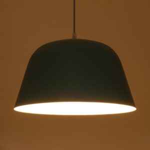 GloboStar® DOWNVALE 01286 Μοντέρνο Κρεμαστό Φωτιστικό Οροφής Μονόφωτο 1 x E27 Μπλε Μεταλλικό Καμπάνα Φ40 x Y24cm