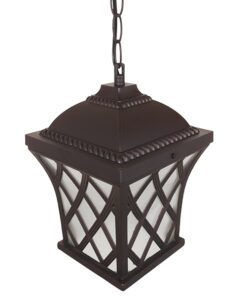 GloboStar® LINCOLN 01399 Vintage Industrial Κρεμαστό Φωτιστικό Οροφής Μονόφωτο 1 x E27 Σκούρο Καφέ Μεταλλικό Πλέγμα Μ8.5 x Π8.5 x Υ26cm