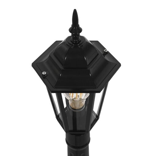 GloboStar® ELLIPSE 01401 Vintage Φωτιστικό Δαπέδου Μονόφωτο 1 x E27 Μαύρο Μεταλλικό Πλέγμα L17 x W16 x H105cm
