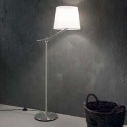 IDEAL LUX Φωτιστικό Δαπέδου REGOL 1xE27 Χρωμίου – 014609