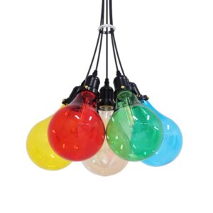 GloboStar® PARTY 01508 Μοντέρνο Κρεμαστό Φωτιστικό Οροφής Πολύφωτο Πολύχρωμο Φ41 x Υ30cm