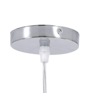 GloboStar® MANILA 01714 Μοντέρνο Κρεμαστό Φωτιστικό Οροφής Μονόφωτο 1 x E27 Μπεζ Μπαμπού Καμπάνα Φ45 x Υ60cm