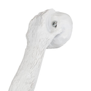 GloboStar® APES 01805 Μοντέρνο Φωτιστικό Τοίχου Απλίκα Μονόφωτο 1 x E27 Λευκό Φιγούρα L34 x W31 x H61cm