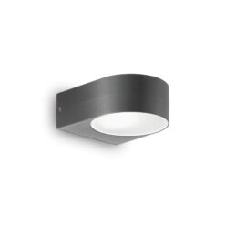 IDEAL LUX Επιτοίχιο Φωτιστικό IKO 1xE27 IP54 Χρώματος Ανθρακί – 018515