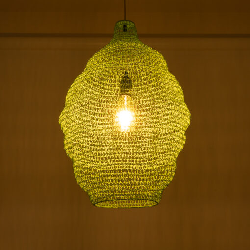 GloboStar® KENTUCKY 01900 Vintage Κρεμαστό Φωτιστικό Οροφής Μονόφωτο 1 x E27 AC220-240V IP20 – Φ40 x Υ60cm – Τιρκουάζ Μεταλλικό Πλέγμα