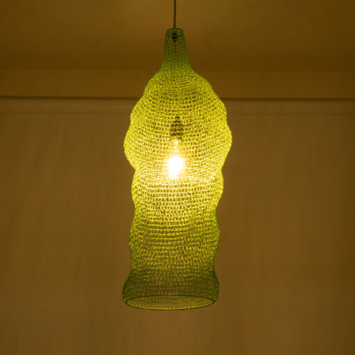 GloboStar® KENTUCKY 01906 Vintage Κρεμαστό Φωτιστικό Οροφής Μονόφωτο 1 x E27 AC220-240V IP20 – Φ30 x Υ80cm – Τιρκουάζ Μεταλλικό Πλέγμα