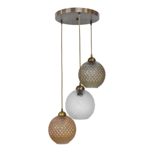 GL-5010 PENDEL 3/L BRONZE-TRICOLORE BALL ΚΡΕΜΑΣΤΟ Heronia – 02-0329