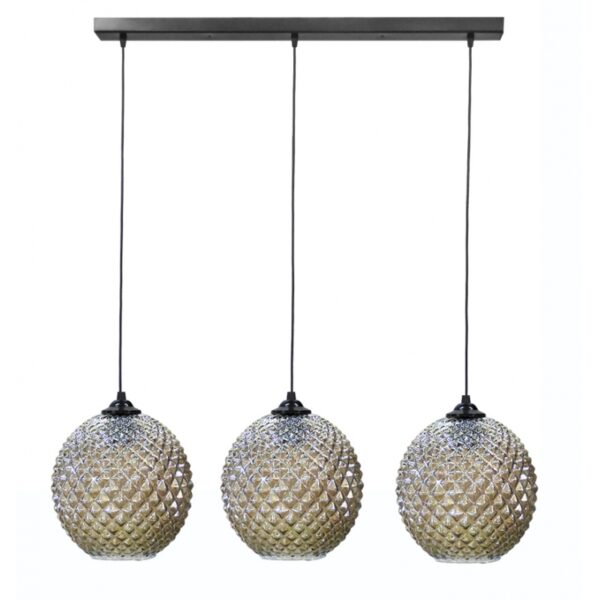 Κρεμαστό φωτιστικό 5010/3 RAGA BL-FUME ΓΥΑΛΙΝΟ Heronia – 02-0372