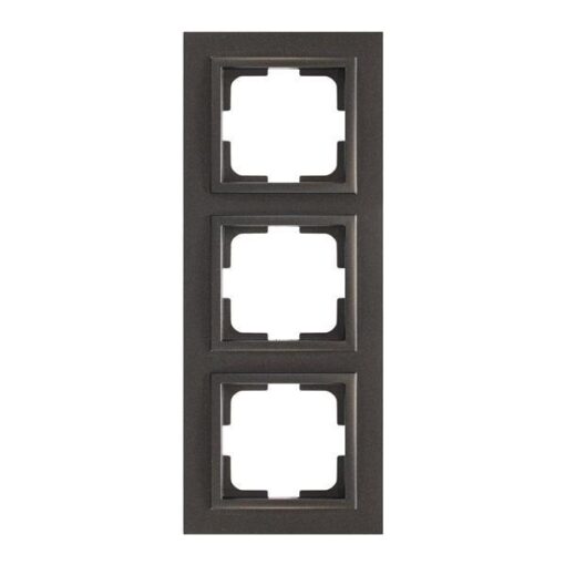 ΠΛΑΙΣΙΟ 3 ΘΕΣΕΩΝ ΜΑΥΡΟ EUROLAMP – 152-10382