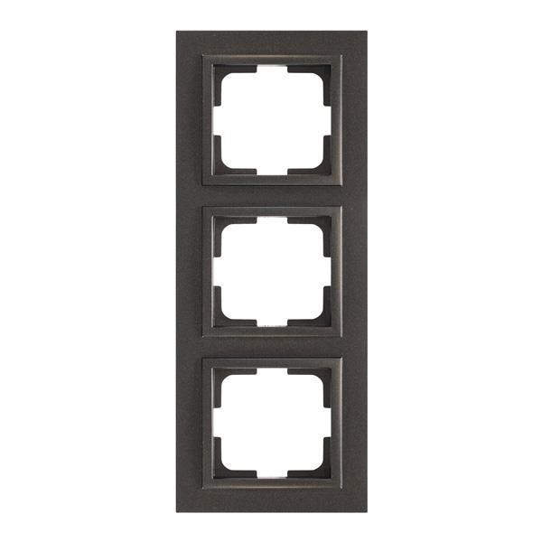 ΠΛΑΙΣΙΟ 3 ΘΕΣΕΩΝ ΜΑΥΡΟ EUROLAMP – 152-10382