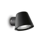 IDEAL LUX Απλίκα Τοίχου Βεράντας GAS 1xGU10 IP43 Μαύρου Χρώματος – 020228