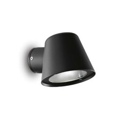 IDEAL LUX Απλίκα Τοίχου Βεράντας GAS 1xGU10 IP43 Μαύρου Χρώματος – 020228