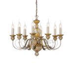 IDEAL LUX Κρεμαστό Φωτιστικό FIRENZE 8xE14 Χρυσού Χρώματος – 020839