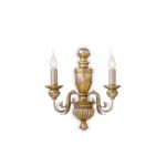 IDEAL LUX Απλίκα Τοίχου FIRENZE 2xE14 Χρυσού Χρώματος – 020846