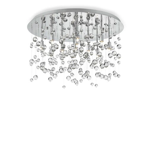 IDEAL LUX Φωτιστικό Οροφής NEVE 8xG9 Χρωμίου – 022222