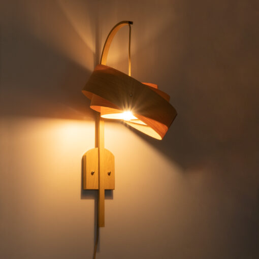 GloboStar® KALAMA 02223 Boho Φωτιστικό Τοίχου – Απλίκα Μονόφωτο 1 x E27 AC220-240V IP20 – Μ30 x Π40 x Υ70cm – Μπεζ Ξύλινο Μπαμπού Πλέγμα – 5 Χρόνια Εγγύηση