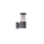 IDEAL LUX Απλίκα Τοίχου TRONCO 1xE27 IP44 Χρώματος Ανθρακί – 027005